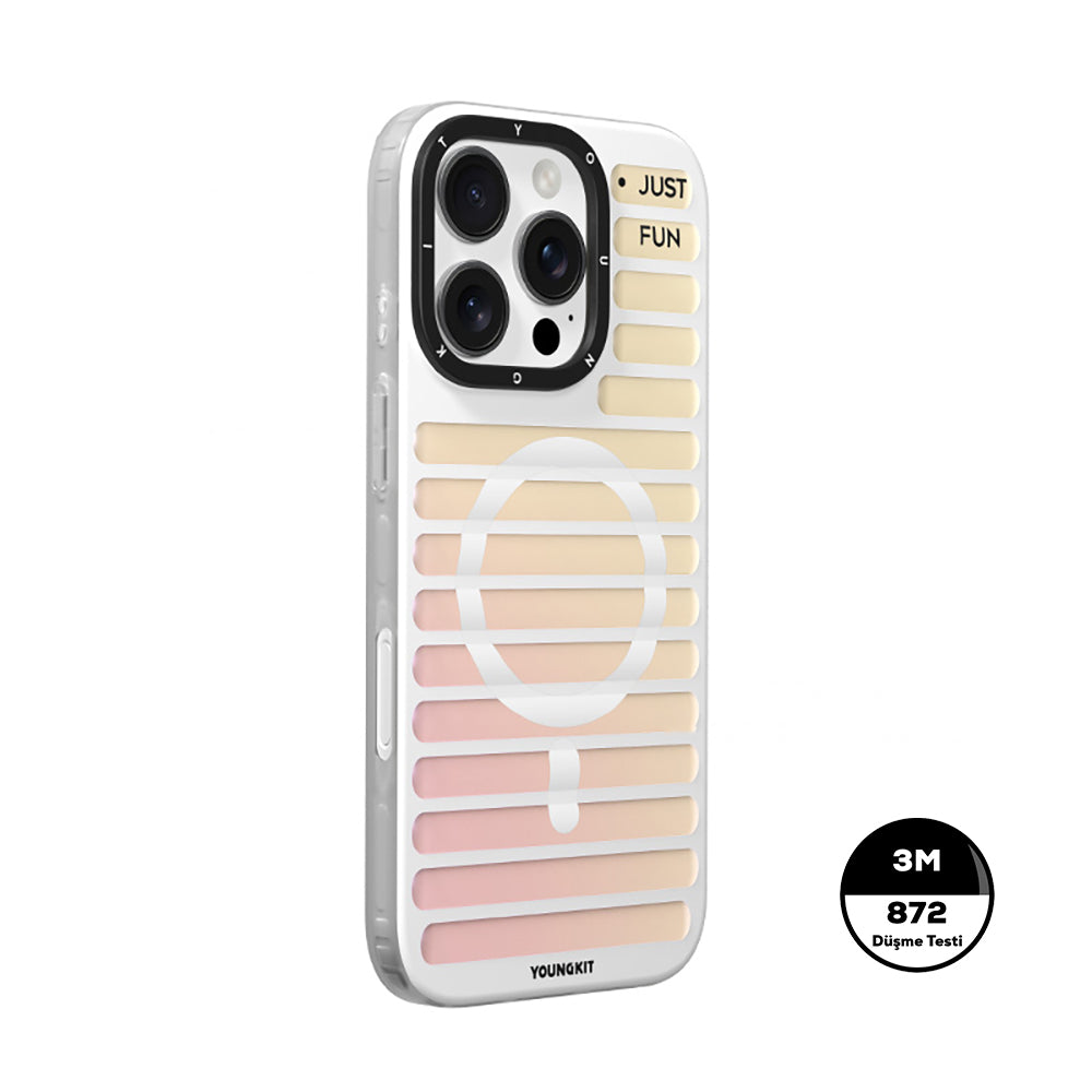 Youngkit Geek Serisi iPhone 16 Pro Kılıf M-safe Şarj Özellikli Kılıf Youngkit Geek Serisi iPhone 16 Pro Kılıf M-safe Şarj Özellikli Kılıf